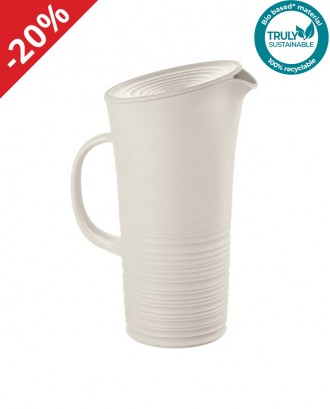 Carafa alba, din plastic reciclat, 1800 ml, colectia Tierra - GUZZINI